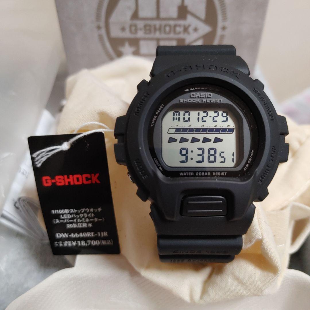 【未使用】G-SHOCK 40th Models DW-6640RE-1JR CASIO G-SHOCK DW-6640RE-1JR 40th Anniversary REMASTER BLACK Men