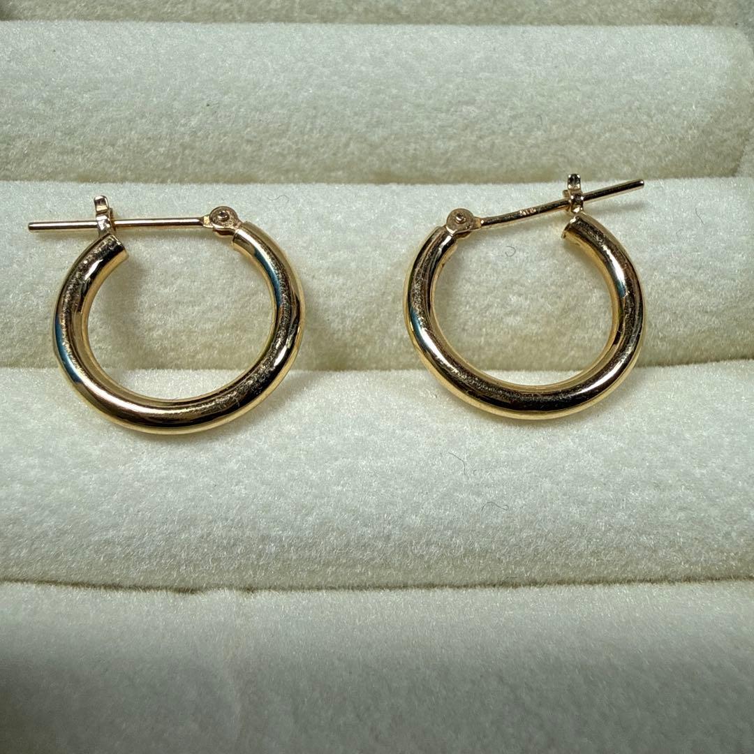 18金ピアス　K18刻印あり　レディース 18金 ピアス ドロップ 18k k18 雫 フック 揺れる 18金ピアス