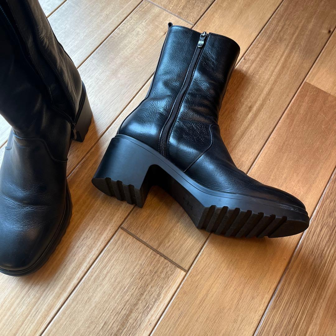 日本製 ダイアナ　ブラックブーツ 24.5cm