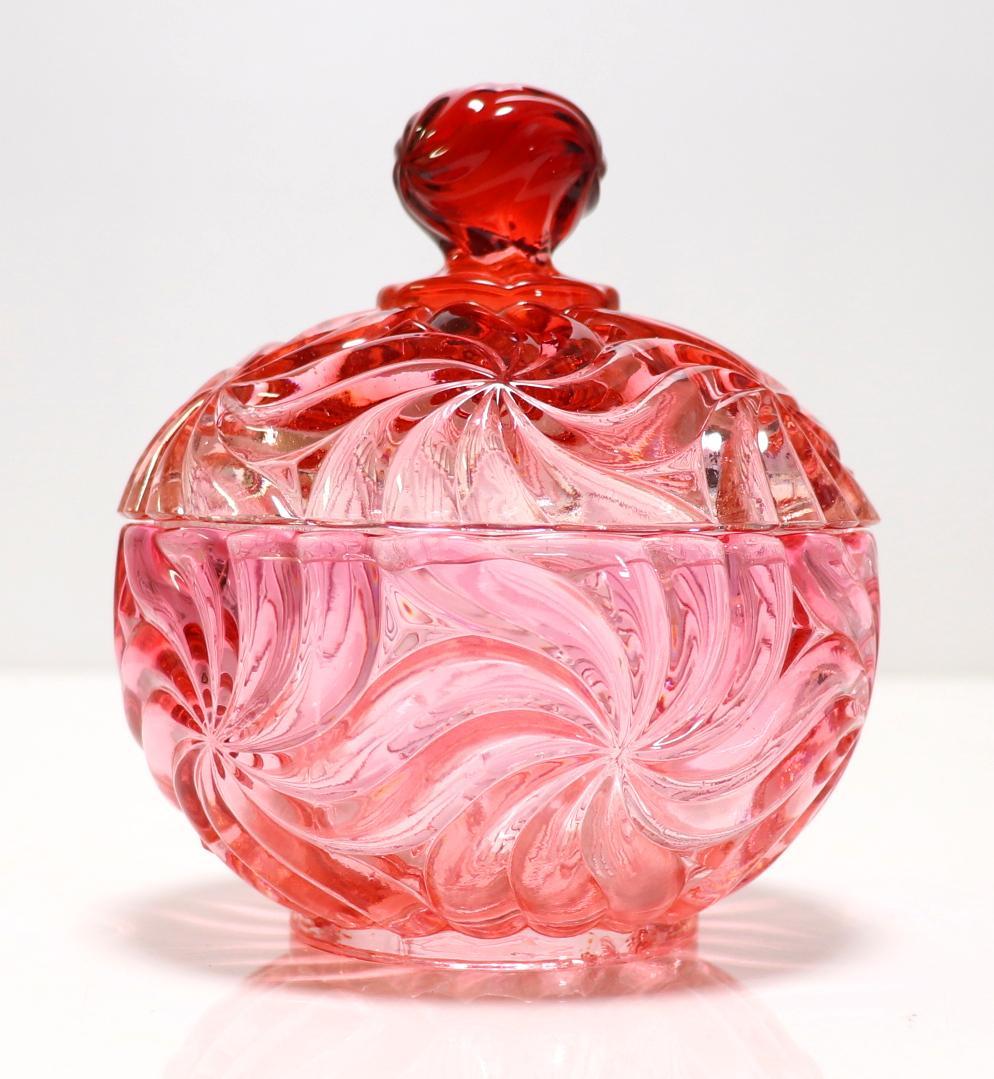 オールド・バカラ ロザース・ミュルティプル ローズ 稀少 蓋物