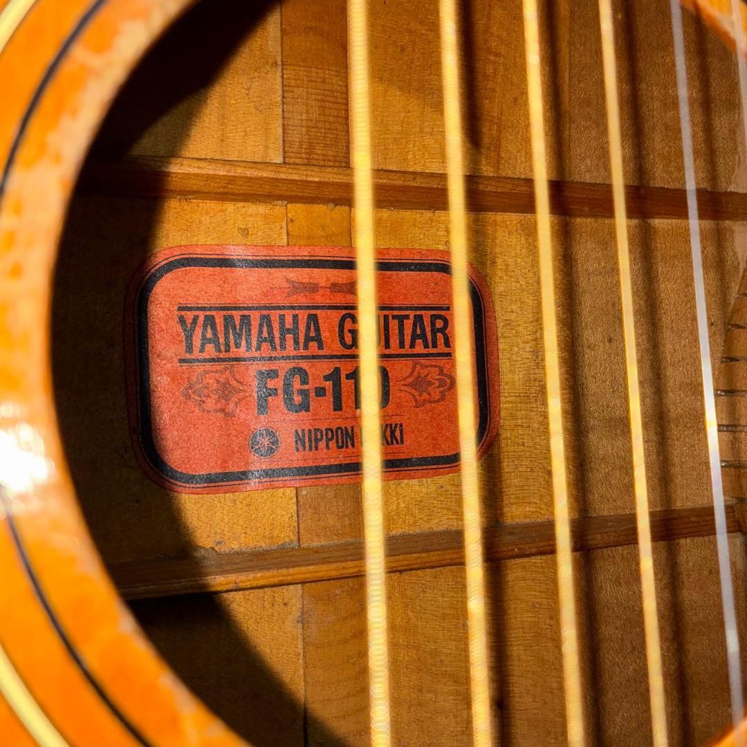 調整済み 初期 YAMAHA 赤ラベル fg-110 素晴らしい音です 爆音