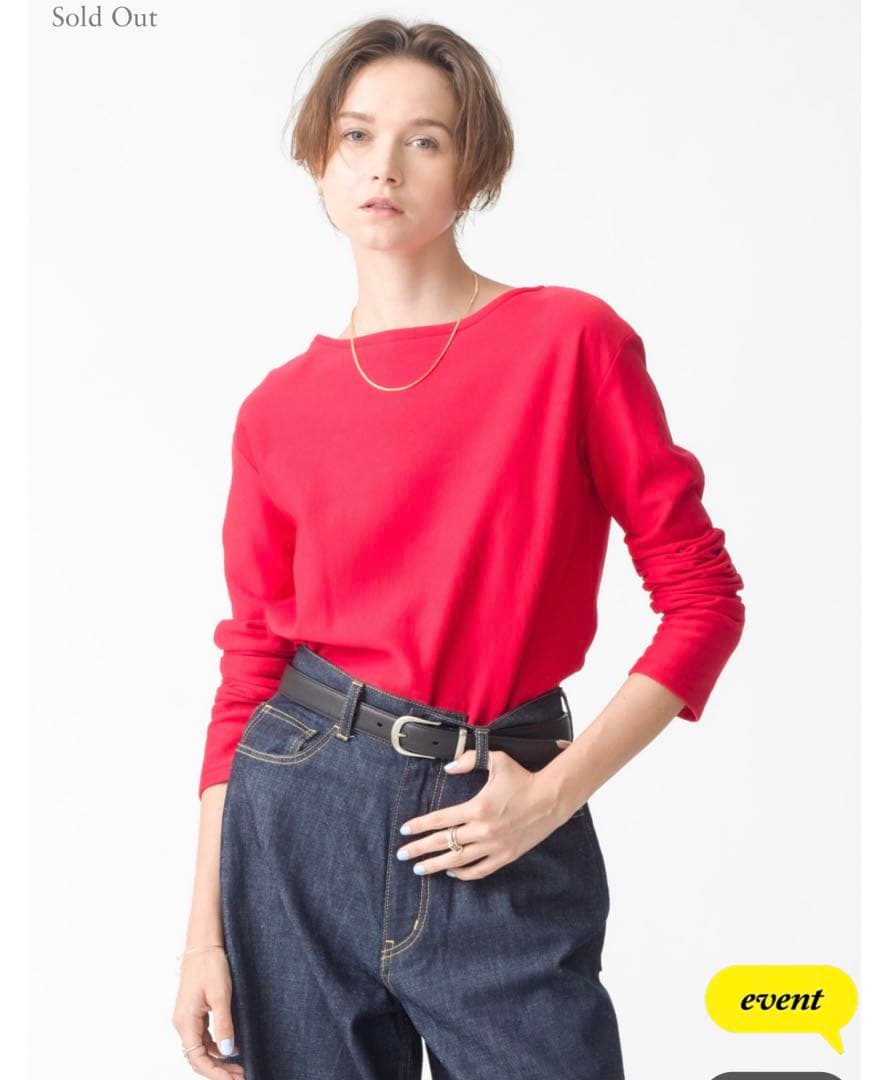 オーラリー　エラスティック ハイゲージ ボートネックスウェット ロンハーマン別注AURALEE エラスティックハイゲージ ボートネック