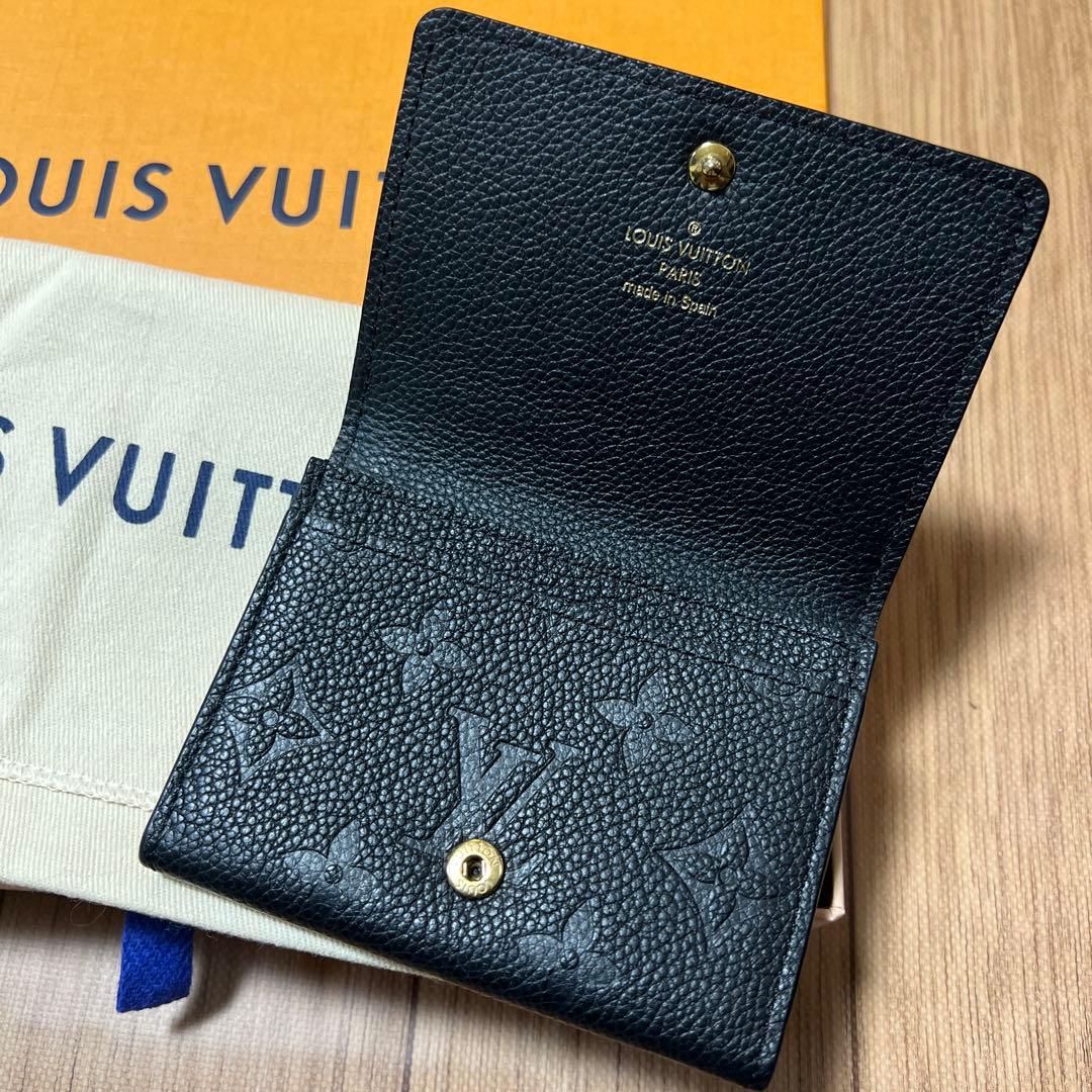 ルイヴィトン　名刺入れ　アンヴェロップカルトドゥヴィジット　ノワール　ブラック LV☆アンヴェロップ・カルト ドゥ ヴィジット〈ノワール〉 (Louis