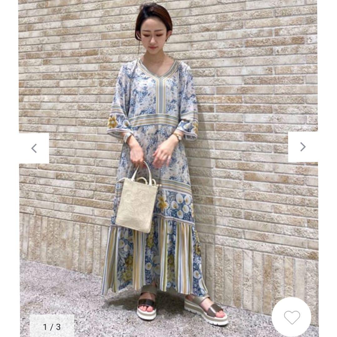 新品✨グレースコンチネンタル✨サラサフラワーワンピース サラサプリントリボン付ワンピース / GRACE CONTINENTAL | GRACE