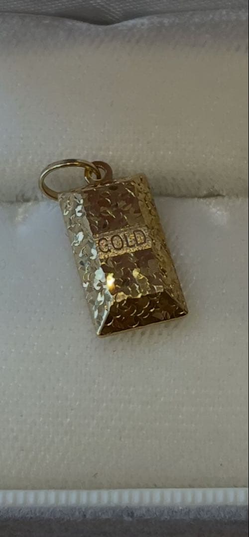 新品　18金 18K インゴット型　チャーム ペンダントトップ 240528y116.jpg