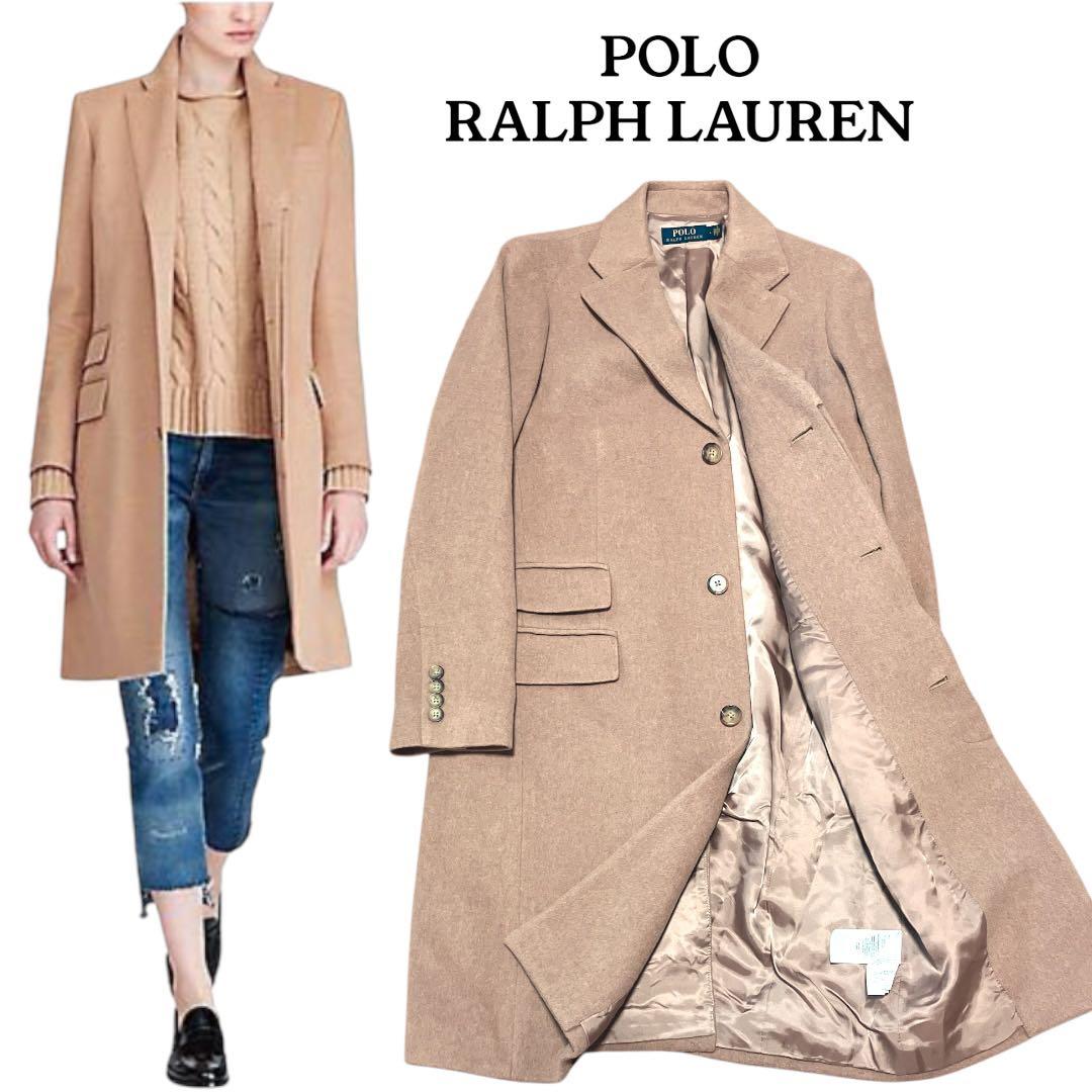 【美品】ポロラルフローレン　チェスターコート　現行　カシミヤ　羊毛　ウール　4 POLO RALPH LAUREN（ポロ・ラルフローレン） コート チェスターコート