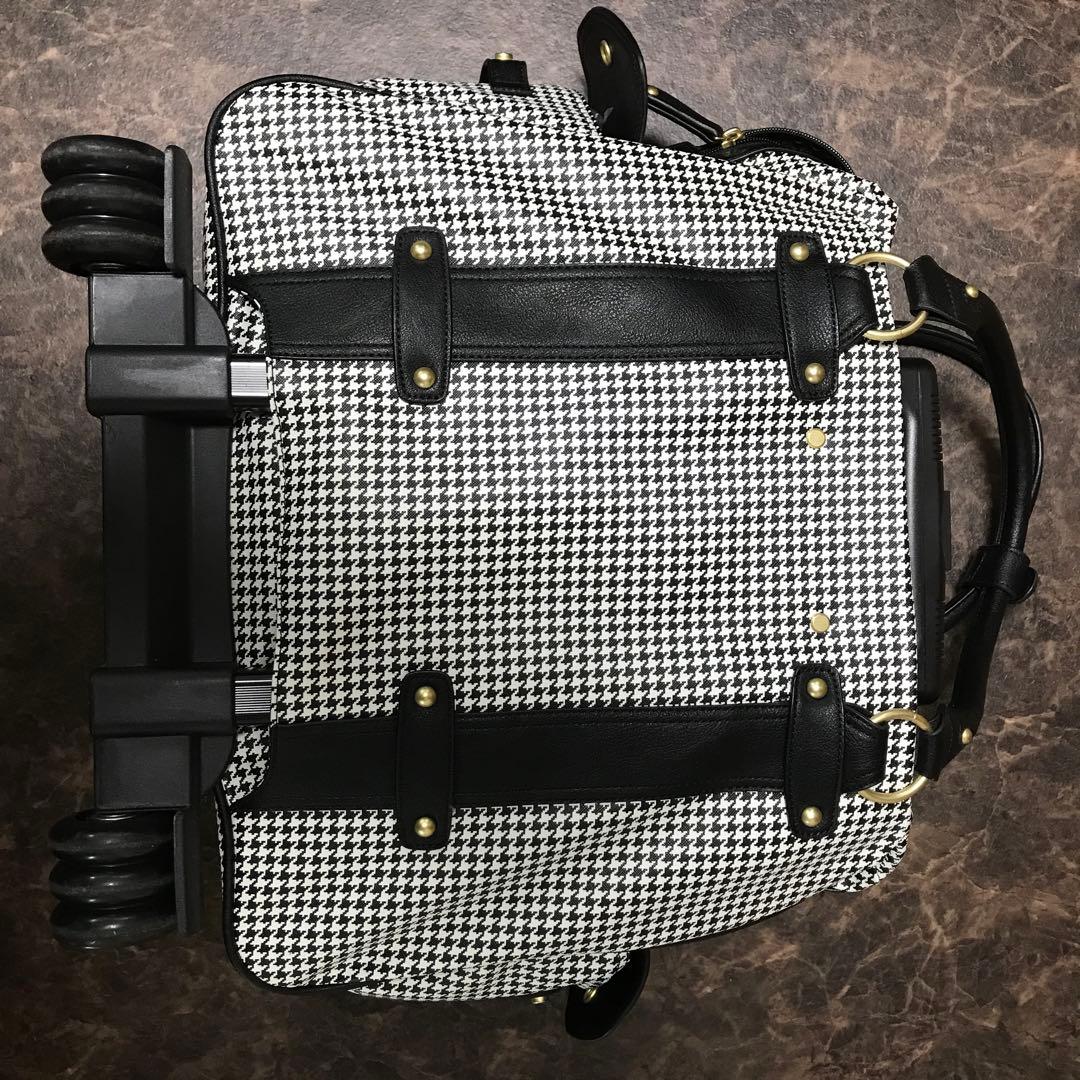 代官山クロシェット ナタリーヌトロア千鳥格子柄ボストンキャリー