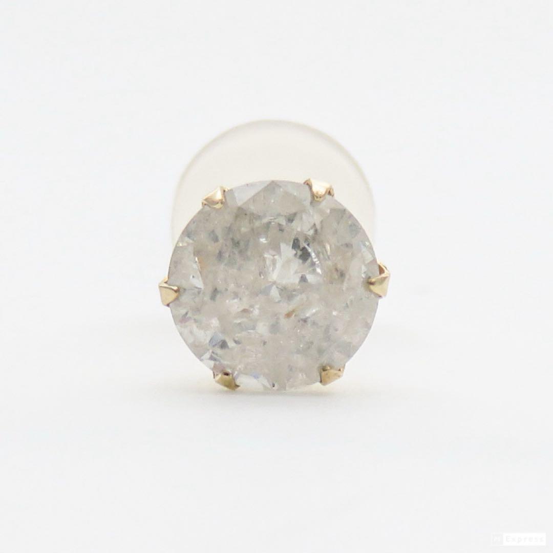 s*a様 【新品】K10YG 天然ダイヤモンド 片耳ピアス｜0.50ct｜10金