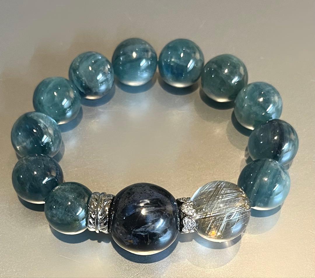 お正月セール　 グリーンカイヤナイト　デザインブレスレット グリーンカイヤナイト｜10月7日新着 | premium stone gallery ブログ