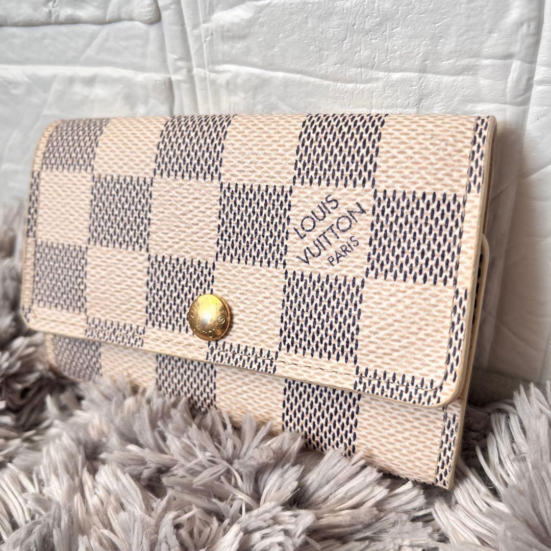 良品✨ルイヴィトン　ミュルティクレ6 キーケース　ダミエアズール　ホワイト LOUIS VUITTON（ルイ・ヴィトン） キーケース ミュルティクレ 6 N61745
