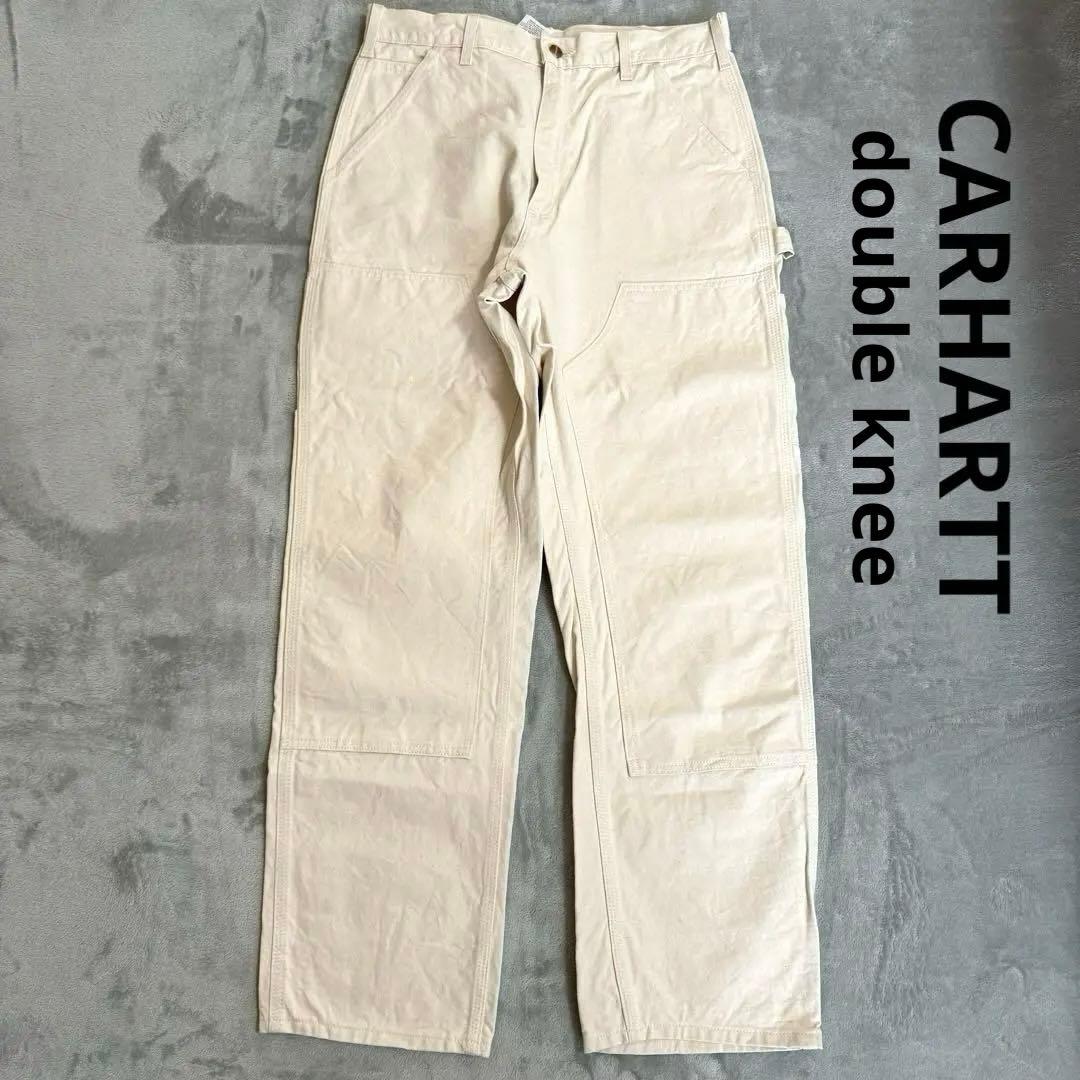 carhartt ダブルニー ペインターパンツ ナチュラル 白 ホワイト USA