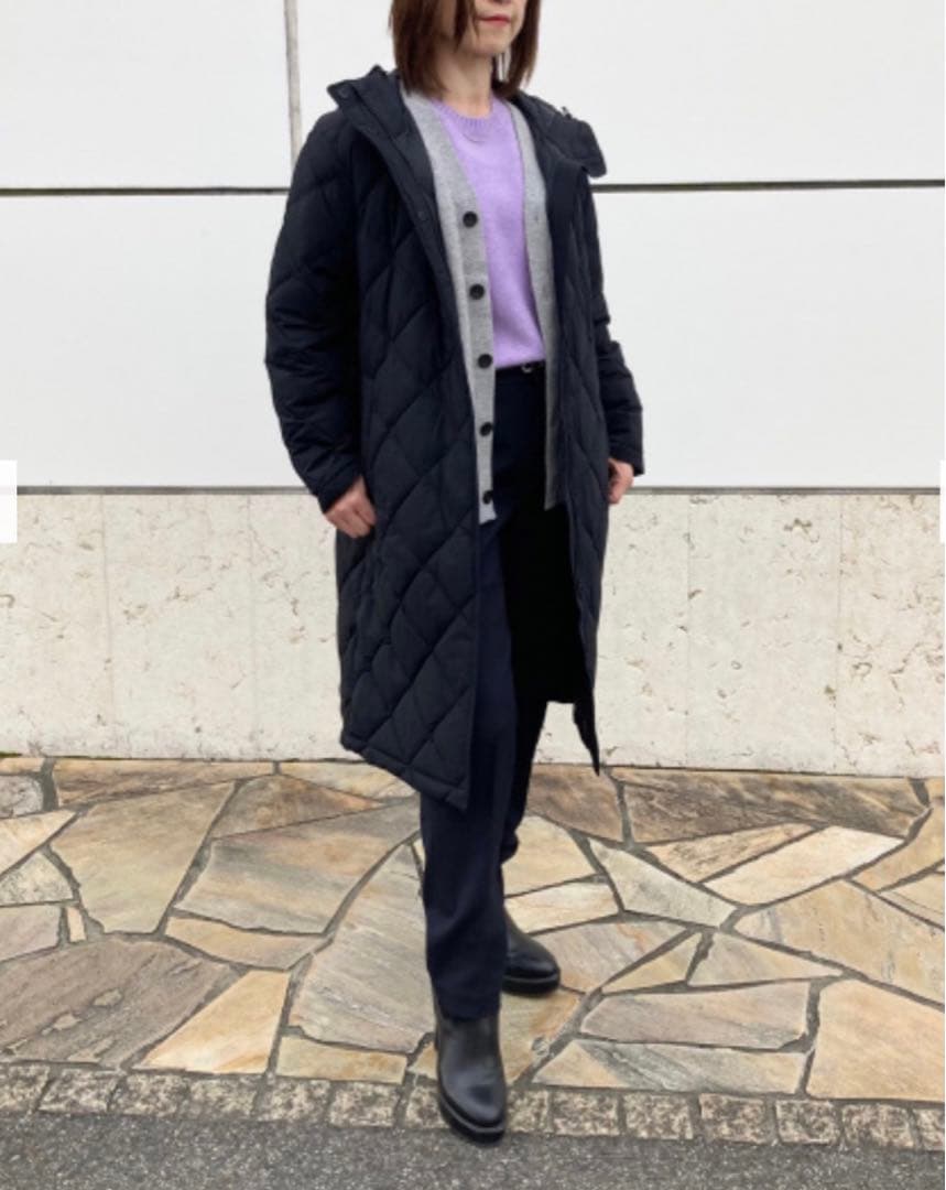 UNIQLO パフテックロングコートリラックスフィット L BLACK - メルカリ