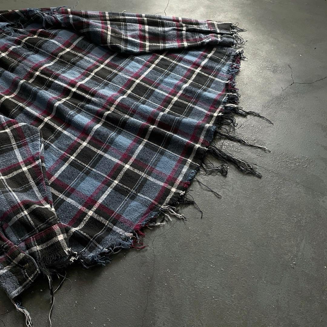 【リピーター様特別割引 】 grunge“襤褸”flannel shirt