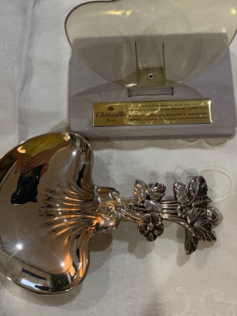 クリストフル ストロベリースプーン 箱付き - メルカリ