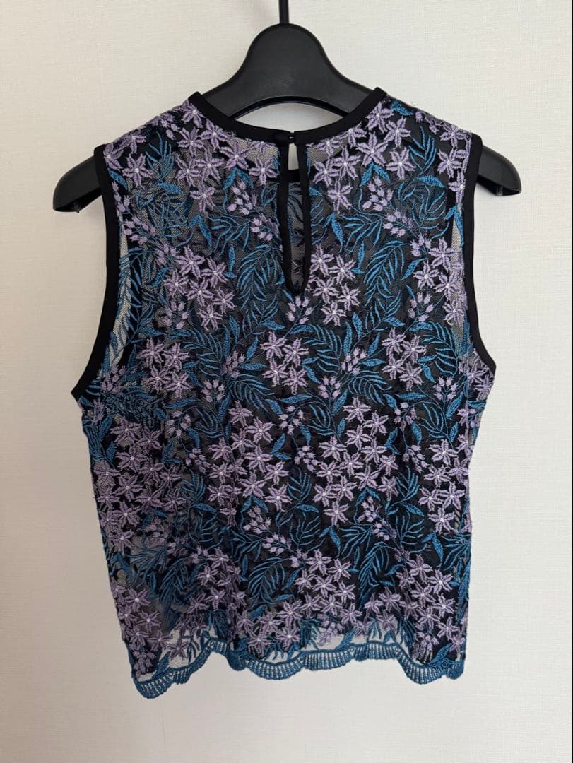 マメクロゴウチ Mame kurogouchi 刺繍レーストップス ブラウス 1