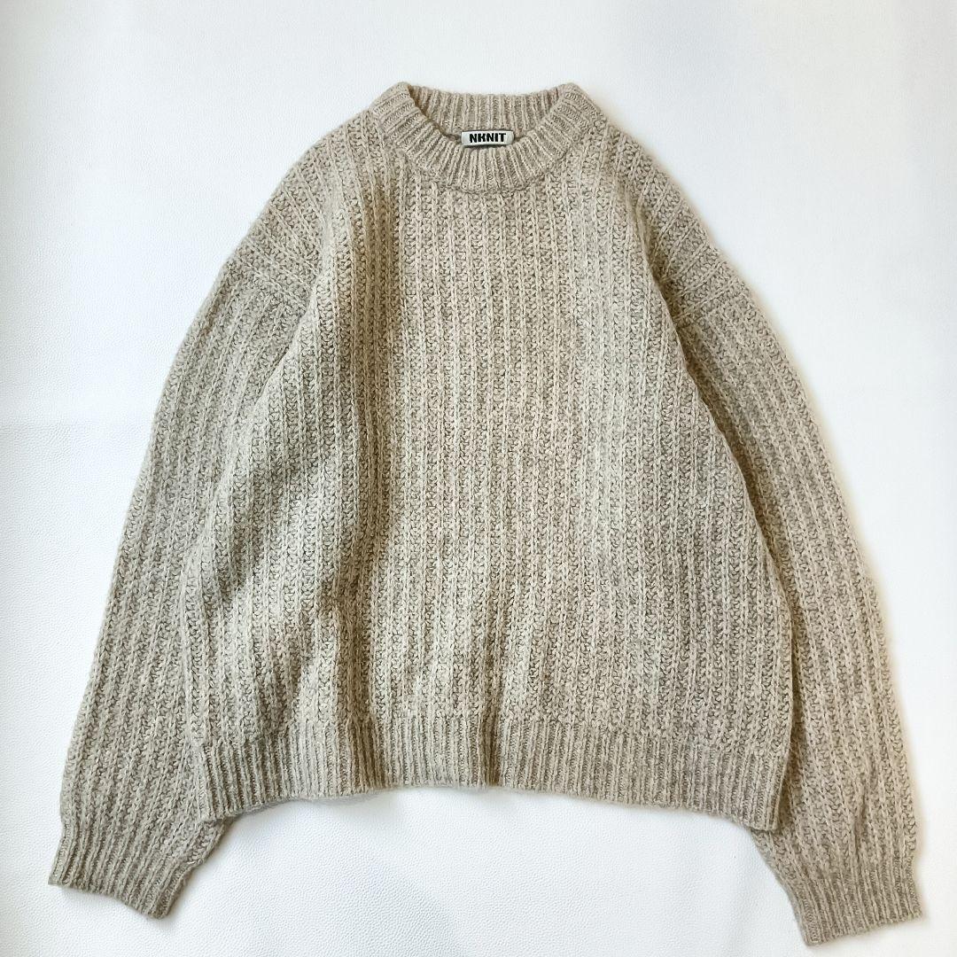 美品✨《NKNIT》YAKU big knitヤクビッグニットゆったりセーター