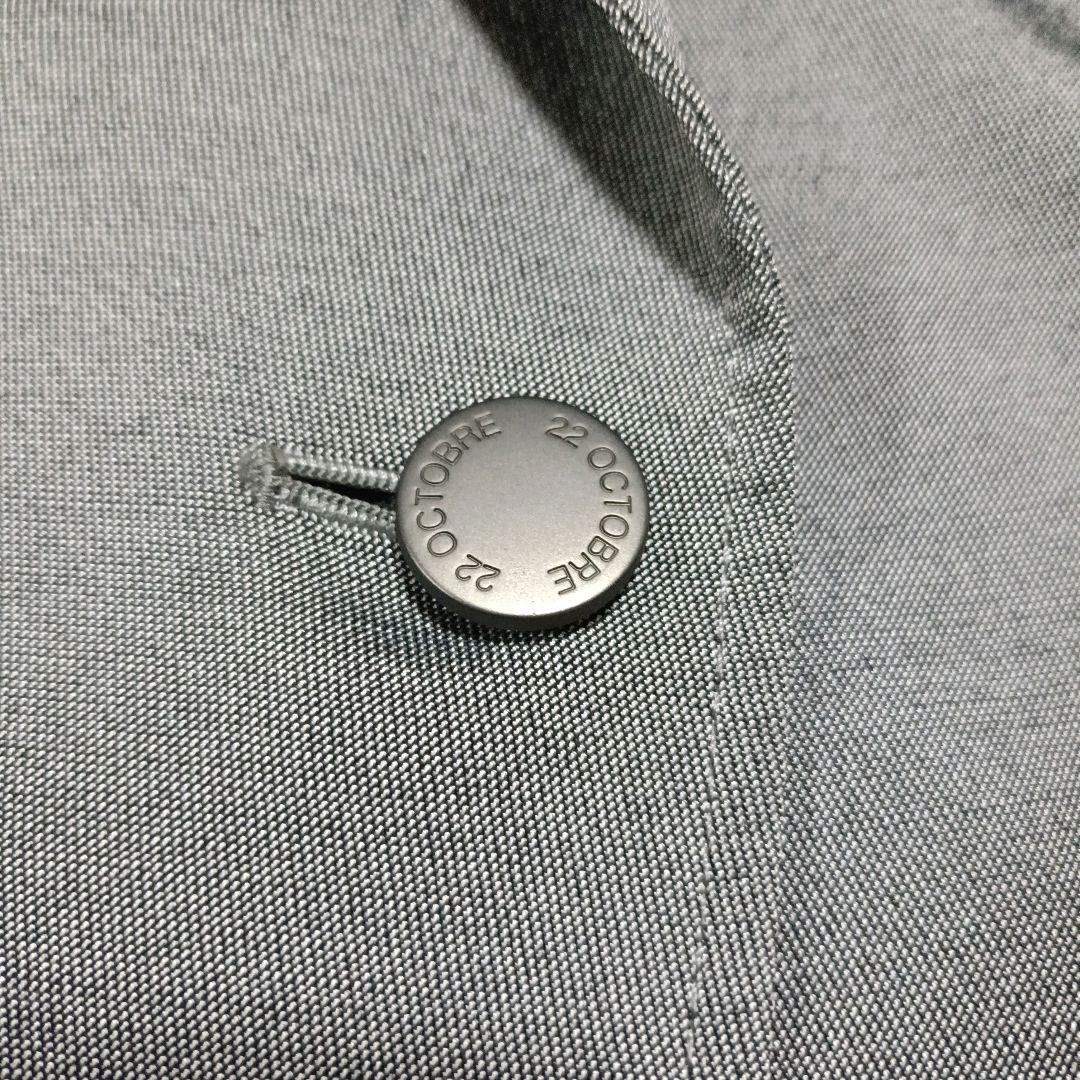 22OCTOBRE】 セットアップ パンツスーツ グレー 光沢 【超美品】
