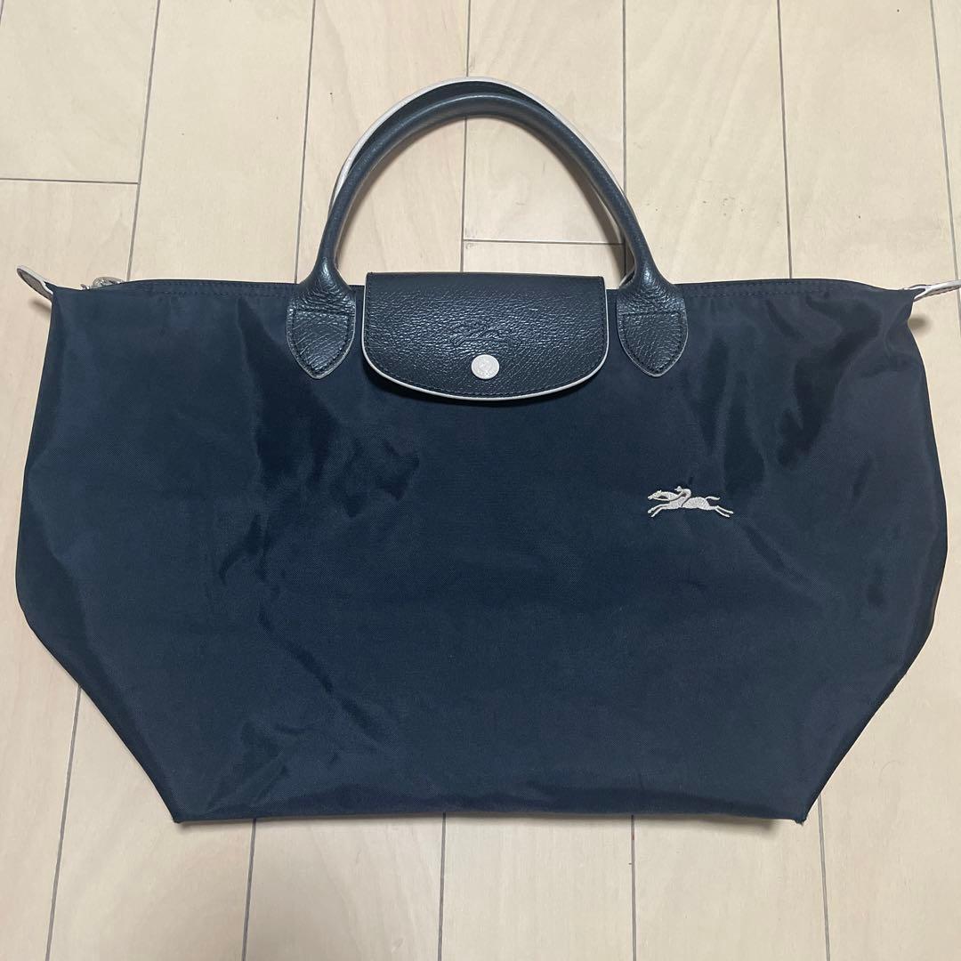 ロンシャン トートバッグ ル プリアージュ クラブ M ノアール ブラック