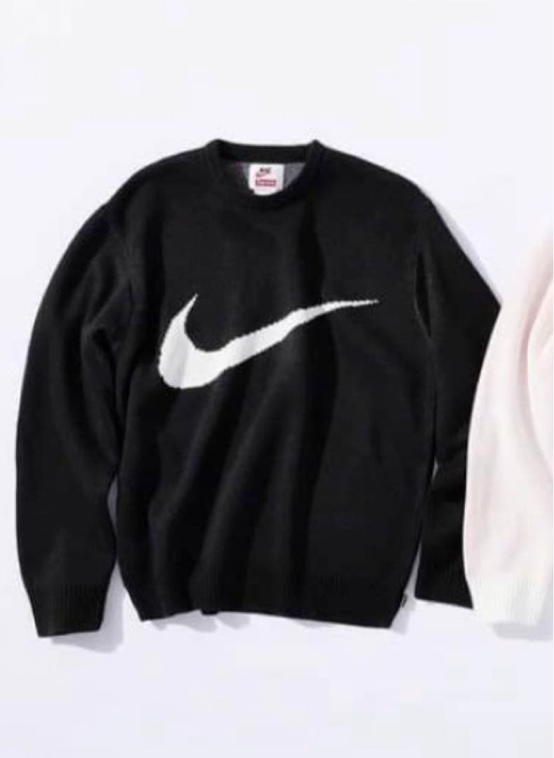 supreme nike swoosh sweater シュプリーム ナイキ L - メルカリ