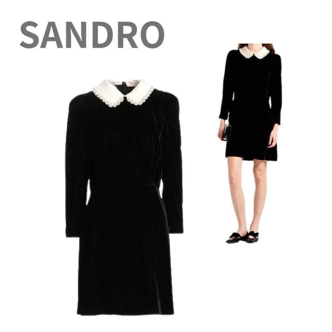 新品タグ付き⭐︎SANDRO ベルベットミニワンピース 新品タグ付き⭐︎SANDRO ベルベットミニワンピース アウトレット 価格