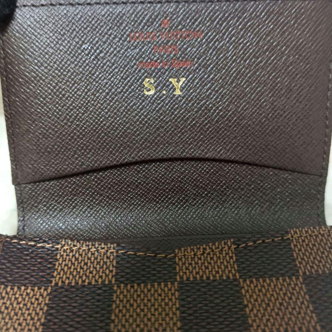 未使用】 LOUIS VUITTON ダミエ 名刺入れ 箱付き ブラウン - メルカリ