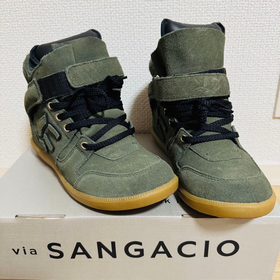 未使用品】SANGACIO サンガッチョ にゅ ハイカット スニーカー24.0