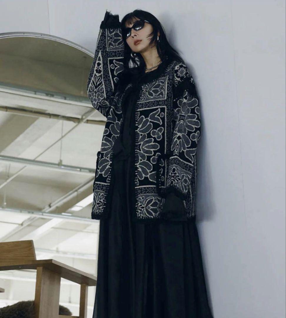 Ameri RUG PATTERN KNIT JACKET - メルカリ