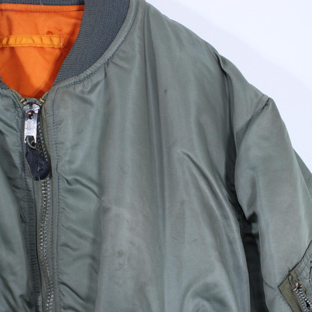 米軍実物 MA-1 70s M フライトジャケット アルファ社 - メルカリ