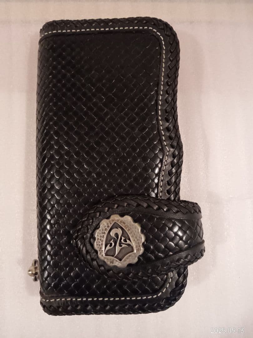 ディープゾーン純正バイカーズレザーウォレット DEEP ZONE ディープ ゾーン ラウンドジップ イタリアンレザー