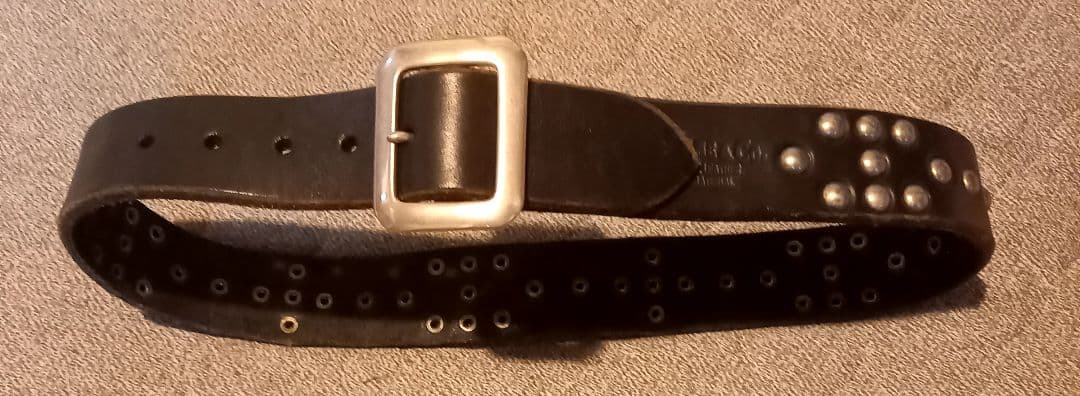 シュガーケーン　スタッズベルト　30 SUGAR CANE シュガーケーン スタッズベルト STUDS BELT ブラック