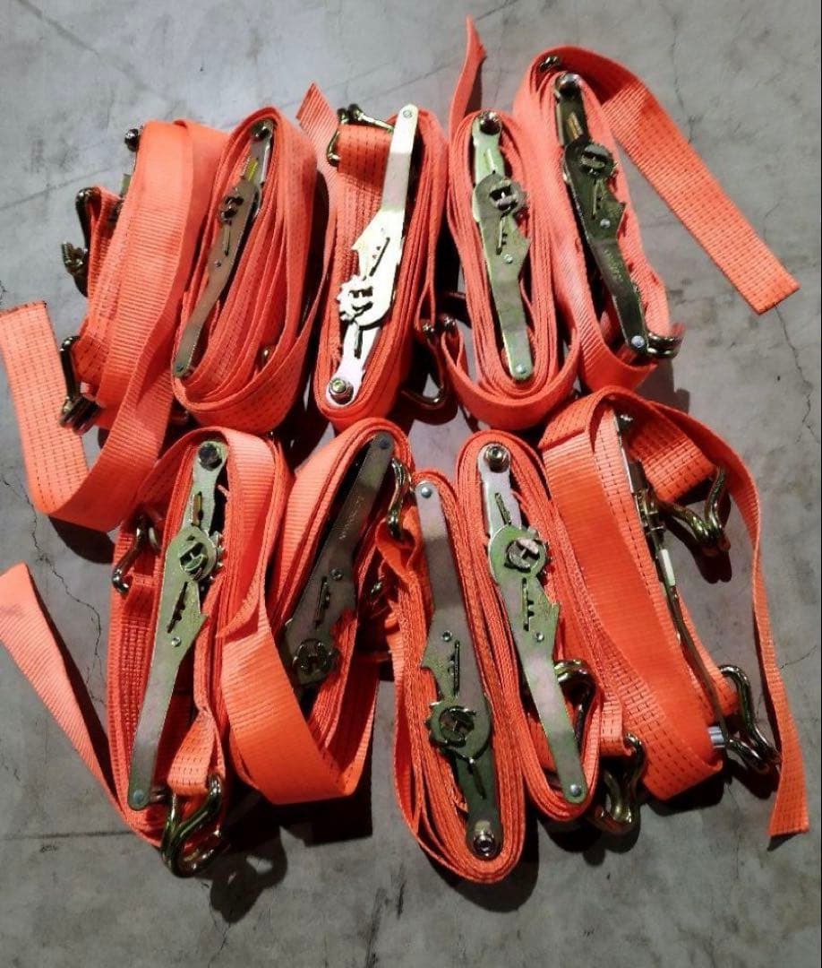 ラッシングベルト　10本まとめ売り 楽天市場】10セット ラッシングベルト 10セット フック 幅50mm 固定側