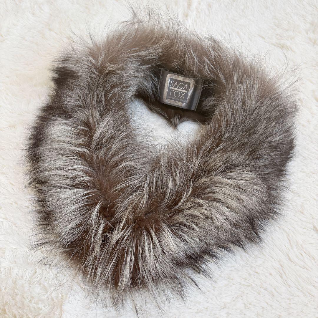 極美品☆SAGA FOX サガフォックス ショール 銀サガ つけ襟 - メルカリ