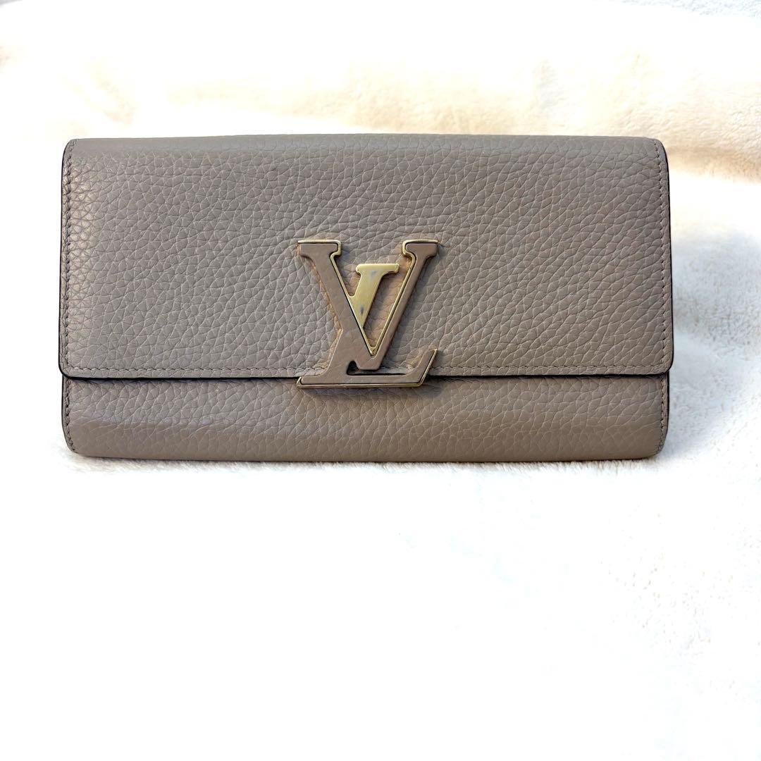 美品　ルイヴィトン ポルトフォイユ カプシーヌ ガレ トリヨン 長財布 LOUIS VUITTON（ルイ・ヴィトン） LV トリヨンレザー ポルトフォイユ