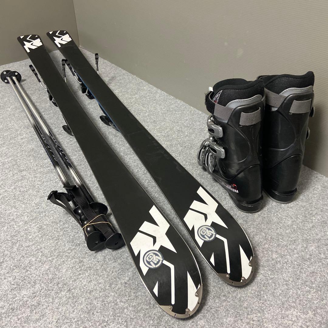 ★メンテナンス済　大人スキーセット　板153cm ブーツ 25~ 25.5cm
