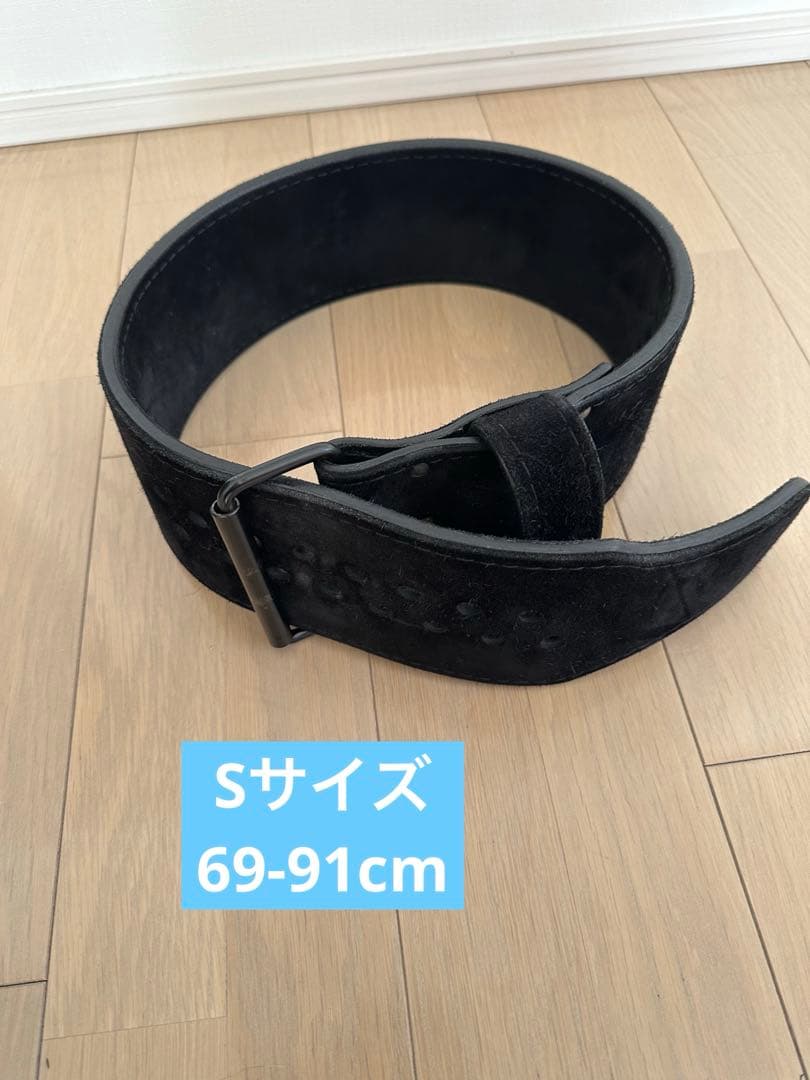【週末値下】PIONEER CUT Prong Belt 10mm Sサイズ pioneer cut black belt.jpeg