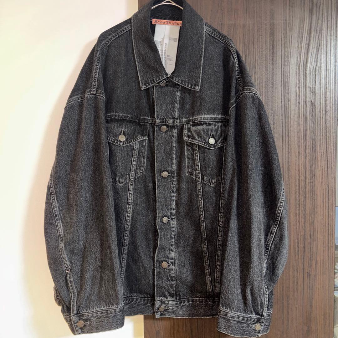 AcneStudious アクネ　ルーズフィットブラックデニムジャケット Acne Studios - Denim jacket - Relaxed fit - Black