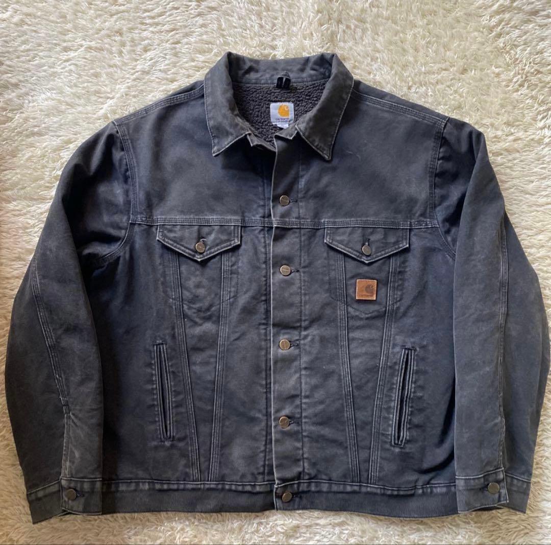 希少】カーハート ダックトラッカージャケット XL ブラック 黒