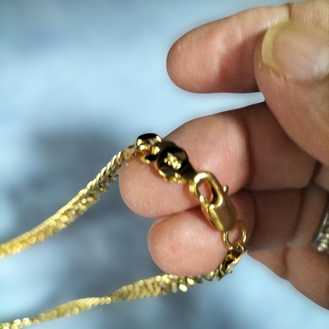 断捨離夢人様専用 ゴールドネックレス 750 ITARYの刻印18k26g