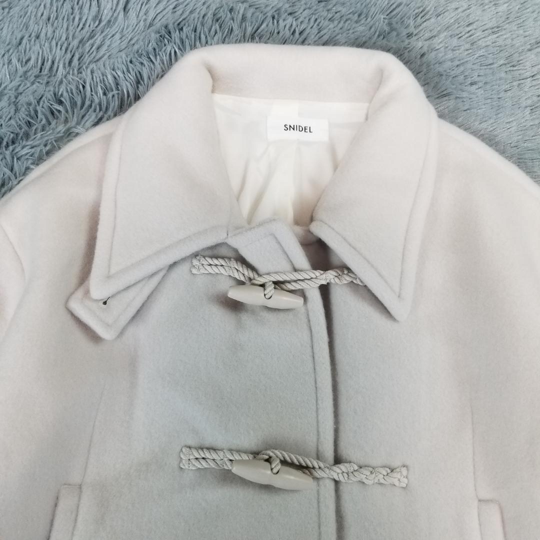 美品】24AW スナイデル ウールシャギーショートダッフル アイボリー