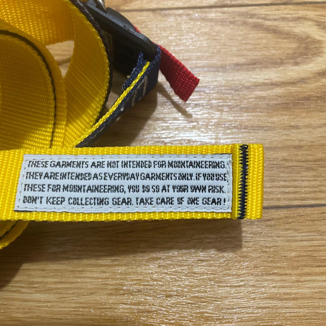 URAH ユラ \"GACHA BELT\" イエロー×ネイビー