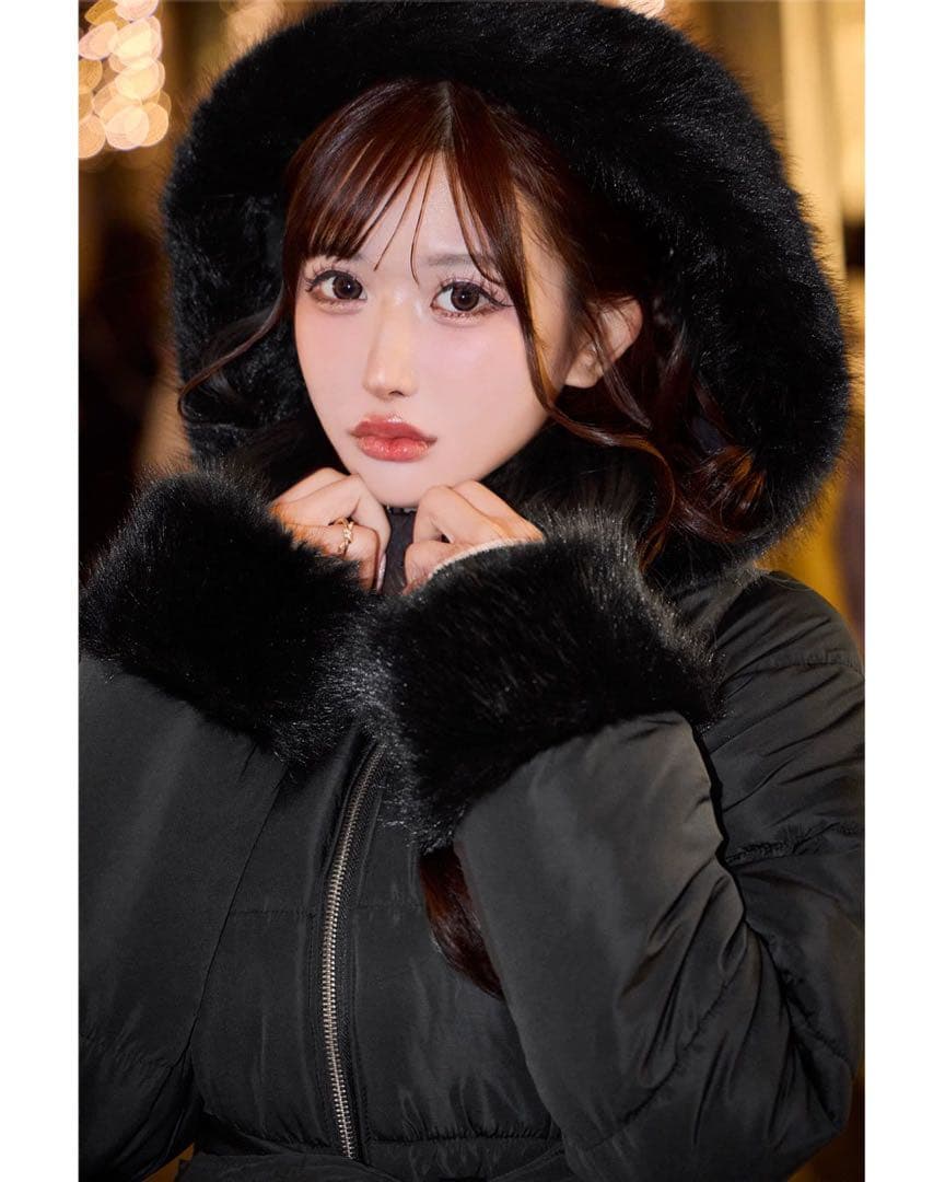 新品タグ付き シェリミー くびれリボンファイバーダウン Rady Cherimi