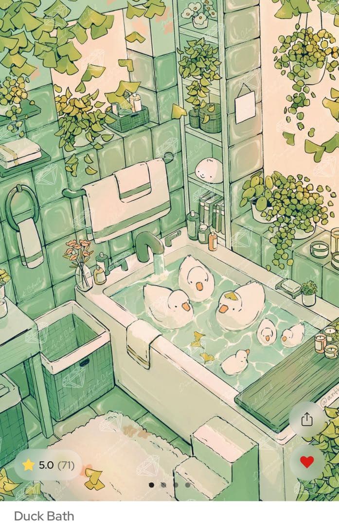 新品未開封 ダイヤモンドアートクラブ Duck Bath