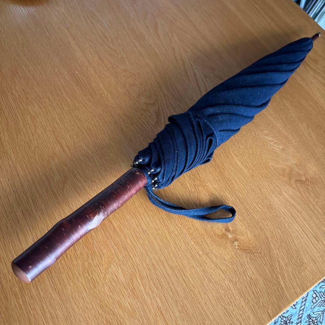 45rpm日傘　綿麻デニム 紺 45Rデニムの日傘: GOODS｜45R