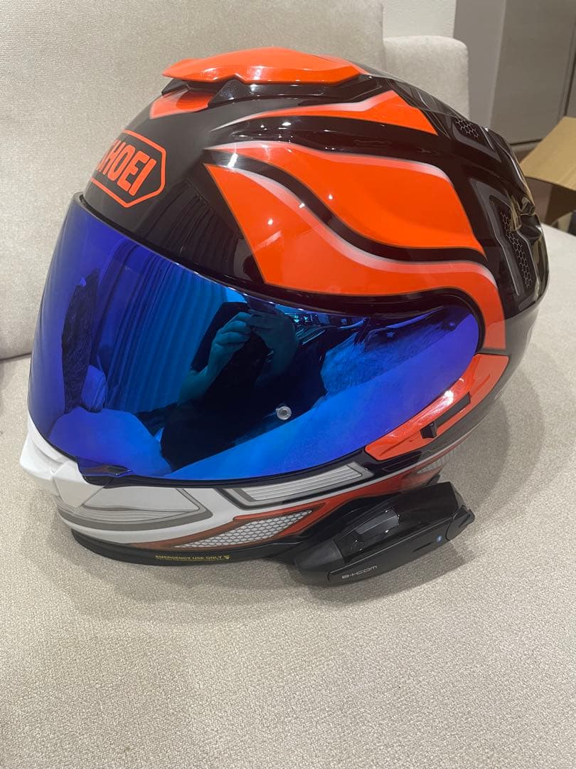 美品　SHOEI フルフェイスヘルメット ノッチ　ブルーミラーレンズ X-Fifteen A.MARQUEZ73 V2 | SHOEI ヘルメット在庫 | レッド