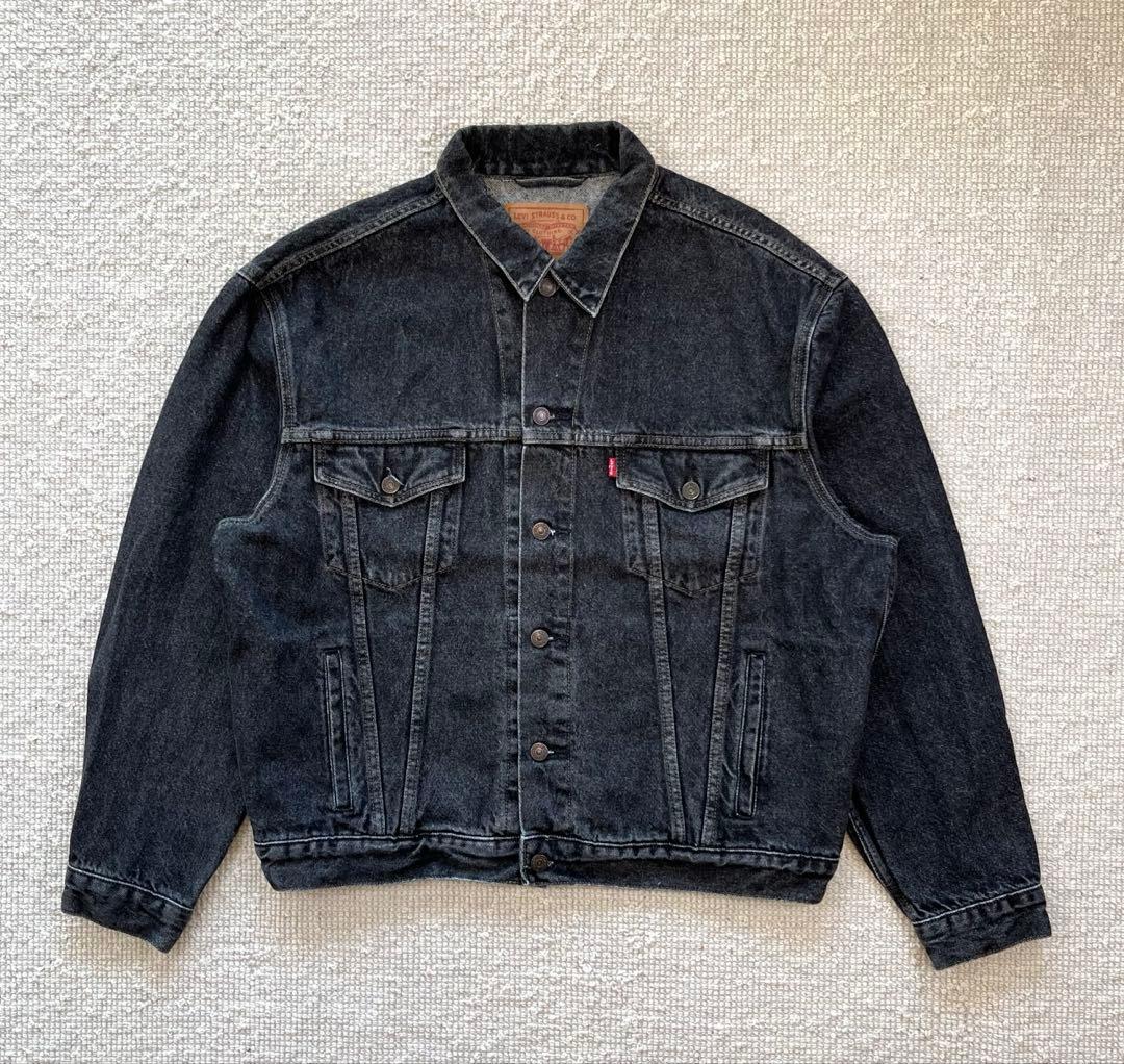 90s Euro Levi's ブラックデニムジャケット 70503 先染め - メルカリ