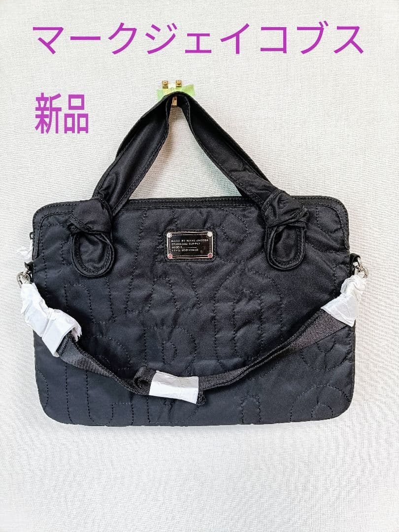新品 マークジェイコブス PCバッグ 黒 キルティング Amazon.co.jp: [マークジェイコブス]アウトレット バッグ PCケース