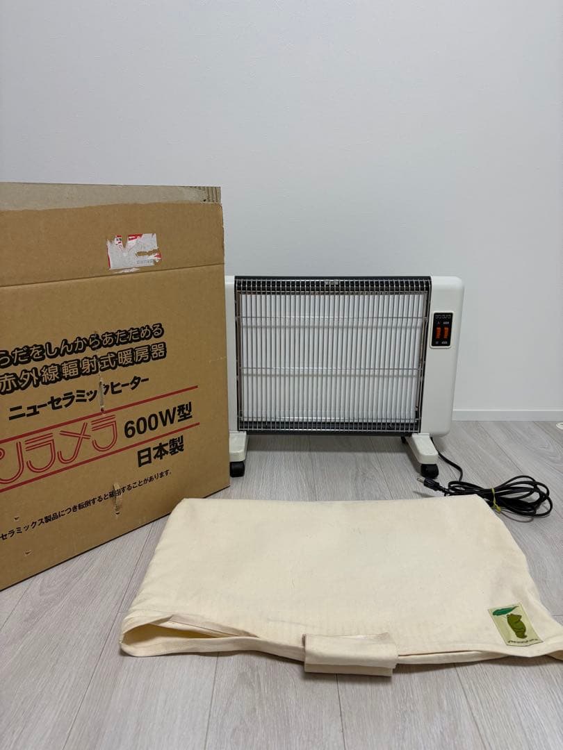 本日限定お値引き‼️サンラメラ600W型 遠赤外線ニューセラミックヒーター 楽天市場】サンラメラ 600W ホワイト セラミック パネルヒーター 公式