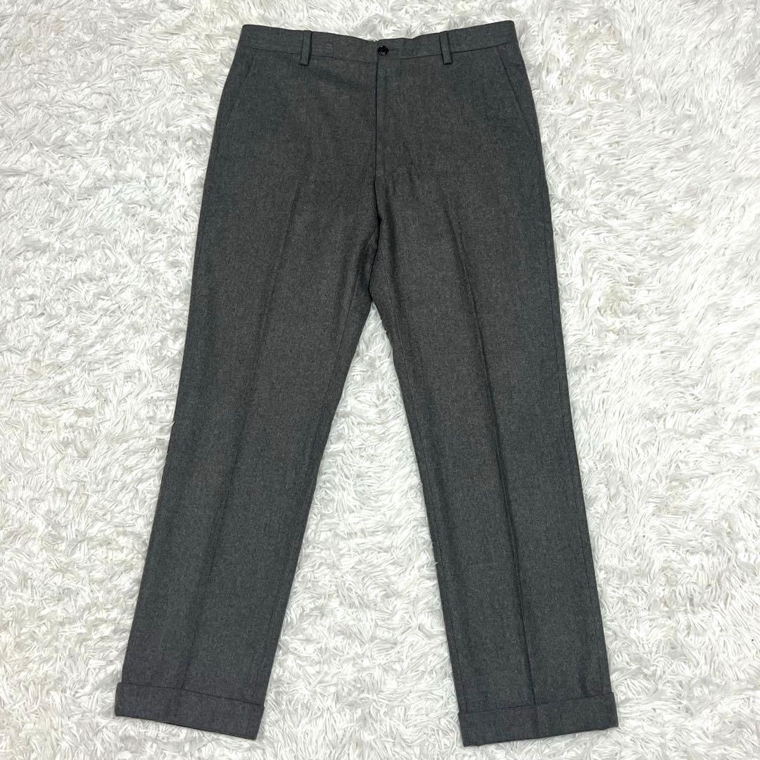 美品✨ラルフローレン イタリア製 フランネル スラックス パンツ グレーLサイズ ポロラルフローレン フランネル スラックス グレー - メルカリ