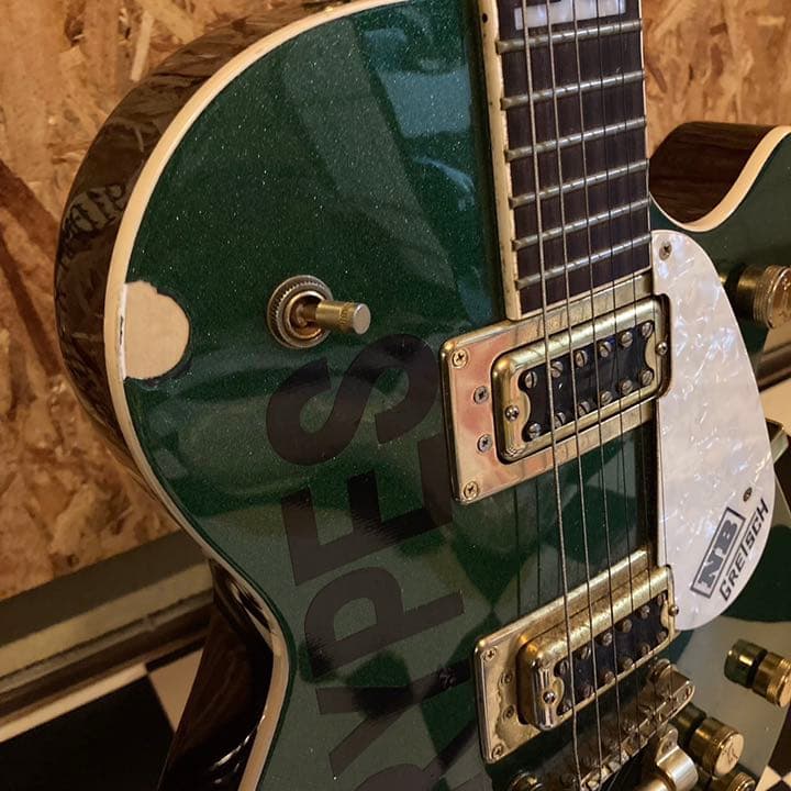 エレキギター グレッチ レスポール ビグスビー キャデラックグリーン