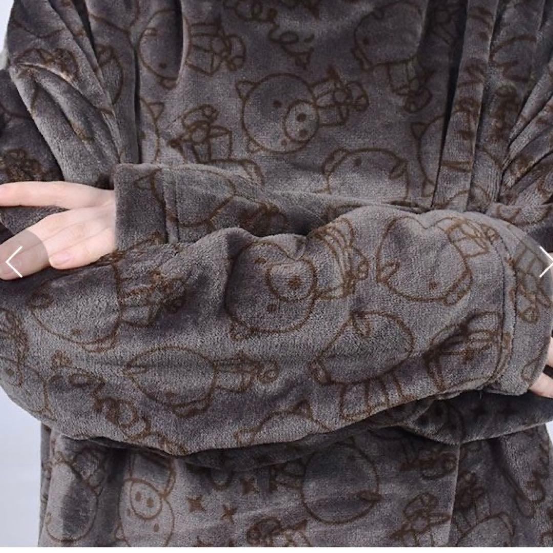 《新品》drug store's スタンディ総柄 フリースルームウェア2点セット